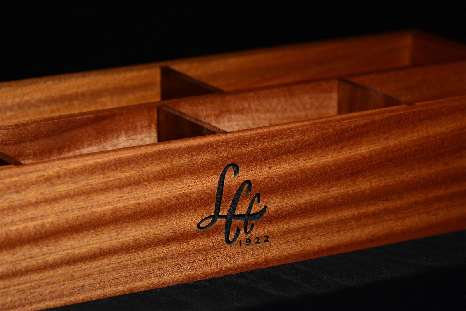 Wooden tabletop organizer product photo